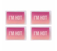 Fisura - Chauffe-Mains Original “I’m Hot”. Mini Chauffe-Mains en Gel réutilisable. Chauffe-Mains de Poche pour activités en Plein air. Chauffe-Mains Facile à Utiliser. 4 unités