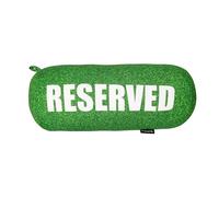 Fisura Coussin de Plage Reserved Oreiller cylindrique 29 x 12 cm Coussin de Piscine Vert Oreiller de Voyage Original Oreiller de Camping en Polyester.