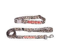 Fisura - Ensemble Collier Laisse Chien “Born to be Wild”, kit Nylon réglable pour Petit Moyen Chien avec Boucle Rapide Solide, Accessoire Promenade Confortable Design Original