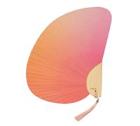 fisura. Éventail original aux couleurs dégradées - Éventail de mariage rose - Papier et bois - Accessoire d'été original - 21 cm x 29 cm., Dégradé, Taille Unique