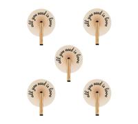 fisura. - Éventail pliable. Éventail pliable en papier. Éventail pai pai Éventail pour mariage pour invités. Cadeau pour fêtes ou cérémonies. (Love, 5 unités)