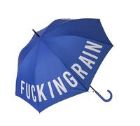 fisura. - Grand parapluie F*cking rain bleu jeune. Parapluie anti-vent résistant automatique avec bouton. Poignée ergonomique. Mesures: 106 cm de diamètre.