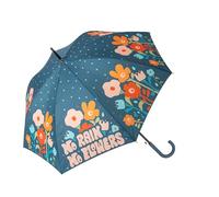 fisura. - Grand Parapluie no Rain no Flowers. Parapluie Jeunesse Motifs Fleurs. Parapluie Automatique avec Bouton. Parapluie Robuste imprimé. 106 centimètres de diamètre.