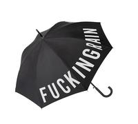 fisura. - Grand parapluie. Parapluie adulte. Parapluie automatique avec bouton. Parapluie originale. Diamètre de 106 cm. Plastique et aluminium (F*cking rain, noir)
