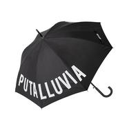 fisura. - Grand parapluie. Parapluie adulte. Parapluie automatique avec bouton. Parapluie originale. Diamètre de 106 cm. Plastique et aluminium (P*ta lluvia, noir)