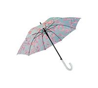 fisura. - Grand parapluie. Parapluie adulte. Parapluie automatique avec bouton. Parapluie originale. Diamètre de 106 cm. Plastique et aluminium (Sakura, bleu)