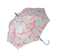 Fisura. - Grand parapluie Sakura, bleu. Parapluie automatique avec bouton. Diamètre de 106 cm. Plastique et aluminium.