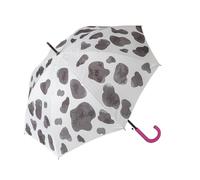 Fisura. - Grand Parapluie « Vache » Automatique Pour Jeunes. Résistant Au Vent Avec Bouton. 106 Centimètres De Diamètre