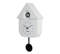 Fisura - Horloge à Coucou Rose avec Cadran Vert. Coucou Murale. Pendule Murale Originale. 3 Piles AA Non incluses. 21,5x8x41,5. Plastique ABS.