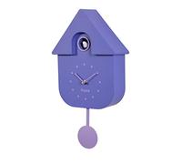 Fisura - Horloge à Coucou Violet et Lilas. Coucou Murale. Pendule Murale Originale. 3 Piles AA Non incluses. 21,5x8x41,5. Plastique ABS.