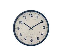 Fisura - Horloge Murale Originale. Horloge de Cuisine Moderne. Horloge Murale. 30 centimètres de diamètre. ABS et Verre. 1 Pile AA. Horloge sans tic-tac. (Bleu)