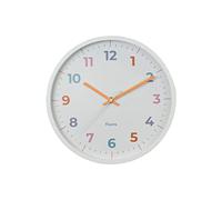 Fisura - Horloge Murale Originale. Horloge de Cuisine Moderne. Horloge Murale. 30 centimètres de diamètre. ABS et Verre. 1 Pile AA. Horloge sans tic-tac. (Multicolore)