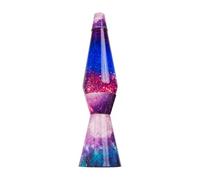fisura. - Lampe à lave bale galaxie. Base galaxie, liquide violet et paillettes. Lampe d'ambiance originale. Avec ampoule de rechange. 11 cm x 11cm x 40 cm.