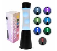 Fisura. - Lampe à Lave LED 7 Couleurs à Effet Relaxant, Changeante de Couleur, Cadeau - 30 cm x 9 cm x 9 cm