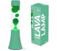 Fisura - Lampe à lave verte. Lampe à lave de 30 cm avec base et liquide transparent. Cadeau original rétro. Dimensions: 9 x 9 x 30 cm. Idéale pour ajouter une touche vintage à votre décoration.