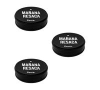 Fisura Lot de 3 couvercles anti-drogue "Matin gueule de bois" - Protecteur de boisson original - Couvercle réutilisable - Protection de gobelet anti-déversement en silicone - 3 pièces