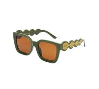 fisura. - Lunettes de soleil femme “my good luck”. Lunettes polarisées vertes, au style unique. Fournies avec étui, boîte métallique et chiffon. Idée cadeau parfaite.