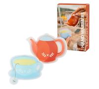 Fisura - Mini Chauffe-Mains réutilisable de Poche “tetera y Taza”, Parfait pour l’Hiver, Sorties extérieures, Cadeaux Originaux ou Froid. 2 unités