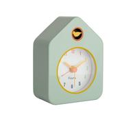 Réveil analogique Fisura maison vert silencieux sans tic-tac 9,7 x 7,3 x 4,5 cm - 1 pile AA
