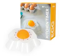 Fisura - Minuteur de Cuisine Original en Forme d’œuf. Minuteur de Cuisine analogique 60 Minutes pour Enfants ou Adultes. Timer Pomodoro Pratique et Design Amusant
