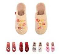 fisura. Mixte No me da la Vida, Beige Slipper, 40 2/3 EU