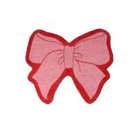 fisura. - Paillasson Original nœud Rose en Fibre de Coco avec Base antidérapante en PVC. Tapis d'entrée Rose et Rouge en Forme de nœud. Dimensions : 58,5 cm x 50 cm.