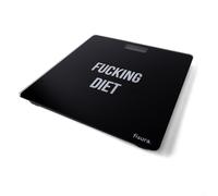 Fisura - Pèse-Personne Numérique. Pèse-Personne En Verre. Pèse-Personne Électronique Jusqu'À 180 Kg Et 50 G De Précision, Technologie Step-On. 30 X 30 Cm (Diet, Noir)