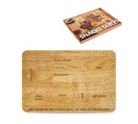 Fisura - Plateau à Fromage en Bois de Bambou 40 x 30 cm. Grande Planche de Service pour fromages, apéritifs et Snacks. Plateau élégant pour apéritif et dégustation.