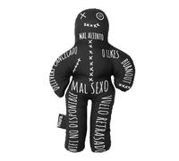 Fisura - Poupée vaudou en espagnol. Poupée vaudou originale avec phrases amusantes. Inclut 10 épingles. Accessoire déguisement effrayant et décoration Halloween. Cadeau insolite
