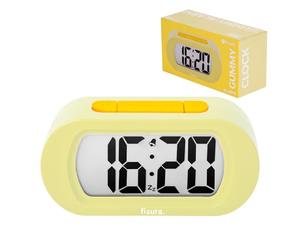 Fisura - Réveil Digital Jaune, réveil LED écran Affichage 12/24 Heures avec rétroéclairage, Horloge Chambre à Piles, Fonctionne avec 3 AAA Non incluses