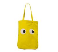 Fisura Sac fourre-tout yeux jaune. Sac 100% coton. Sac fourre-tout original. Boules d'achat en coton. Sac fourre-tout jaune. 43 cm x 37 centimètres, Yeux, jaune, Utilitaire