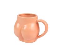 Fisura - Tasse amusante avec forme de corps. Mug original. Capacité : 320 millilitres. 14 x 10,5 x 8 centimètres. Matériau : Porcelaine (Rose)