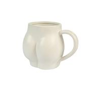 fisura. - Tasse amusante en forme de corps. Mug blanc original. Capacité : 320 millilitres. 14 x 10,5 x 8 centimètres. Matériau : Porcelaine