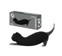 Fisura - Tire-bouchon original “chat”. Tire-bouchon en acier inoxydable avec coupe-capsule intégré. Ouvre-bouteille de vin et décapsuleur amusant. Ouvre-bière cadeau.