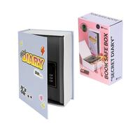 Fisura - Coffre-fort en forme de livre "secret diary". Coffre-fort livre original avec serrure à combinaison. Caisse à argent cachée. Dimensions 18 x 11,5 cm