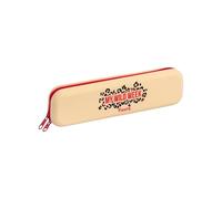 fisura. - Trousse en Silicone Originale “Back to The Office”, Trousse Multifonction Bleue Douce et Flexible, Porte-stylos de Bureau avec Fermeture éclair, (Wild Week)
