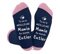 fiszdovb Idee Cadeau Mamie Noel Anniversaire, Idée Cadeau Pour Mamie, Fete Des Grand Mere Fête Des Grands Mères Mamies Merci Cadeaux pour Mamies Mamy Grand Meres Chaussettes Original Meilleure