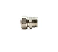 Fit 16/20mm ID/OD PEX-AL-PEX Tube x 3/4" BSPP Male Nickel Plated Brass Pipe Fitting Coupling Connector Adapter