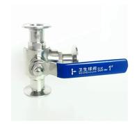 Fit 19mm 3/4" Pipe OD x 1.5" Tri Clamp T-Port Ball Valve SUS 304 Stainless Beer Brewing Home