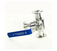 Fit 25mm 1" Pipe OD x 1.5" Tri Clamp L-Port Ball Valve SUS 304 Stainless Beer Brewing Home Factory