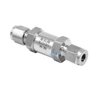 Fit 3/6/8/10/12-20mm 1/8" 1/4" 3/8" 1/2" OD Tube Compression Check Valve One Way Non-return Inline 304 316 Stainless Steel(1/4")