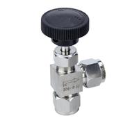 Fit 3 6 8 10 12mm 1/8" 1/4" 3/8" OD Tube Compression 304 Stainless Steel 90 Angle Elbow Needle Valve Crane Water Gas Oil Propane(3mm)