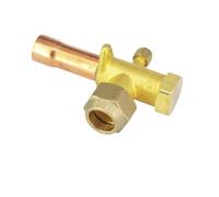 Fit 3/8" O.D Copper Tube 3 voies Air Conditioner Angle Stop Valve