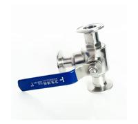 Fit 32mm 1-1/4" Pipe OD x 1.5" Tri Clamp L-Port Ball Valve SUS 304 Stainless Beer Brewing Home