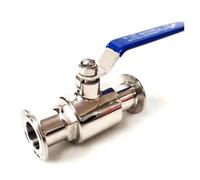 Fit 51mm Pipe OD x 2" Tri Clamp Ball Shut Off Valve SUS 304 Stainless Beer Brewing Home