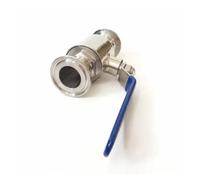 Fit 51mm Pipe OD x 2" Tri Clamp Ball Shut Off Valve SUS 316L Stainless Beer Brewing Home