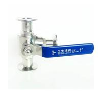 Fit 63mm Pipe OD x 2.5" Tri Clamp L-Port Ball Valve SUS 304 Stainless Beer Brewing Home