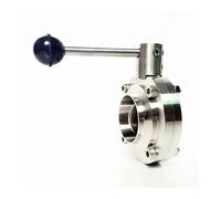 Fit 76mm 3" Pipe OD Butt Welding Flow Control Valve SUS 304 Stainless Beer Brewing Home