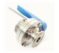 Fit 76mm Pipe OD x 3" Tri Clamp Flow Control Valve SUS 316L Stainless Brewing