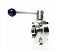 Fit 89mm 3.5" Pipe OD Butt Welding Flow Control Valve SUS 304 Stainless Beer Brewing Home